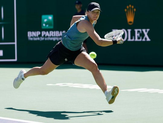 Turniej WTA w Indian Wells - szybki awans Świątek do ćwierćfinału