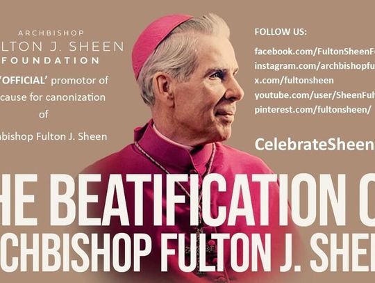 45 tys. wiernych spodziewanych w czwartek na beatyfikacji abp. Fultona J. Sheena w St. Louis