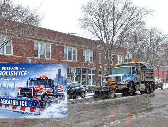 „Abolish ICE” zwycięską nazwą odśnieżarki w miejskim konkursie