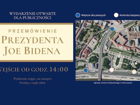 Ambasador Brzezinski zaprasza na przemówienie prezydenta Bidena w Arkadach Kubickiego