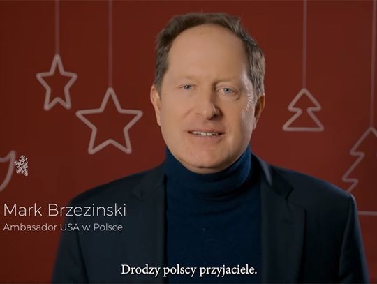 Ambasador USA Mark Brzezinski złożył Polakom świąteczne życzenia (WIDEO)