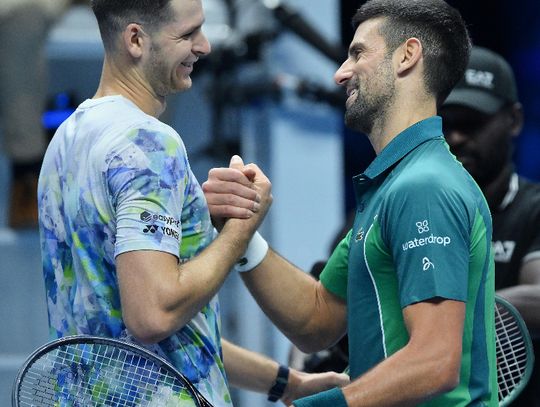 ATP Finals - Hurkacz pokonany przez Djokovica