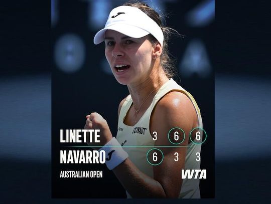 Australian Open - wielkoszlemowe przełamanie Linette