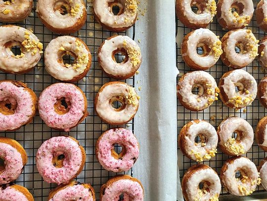 Bananowe donuts