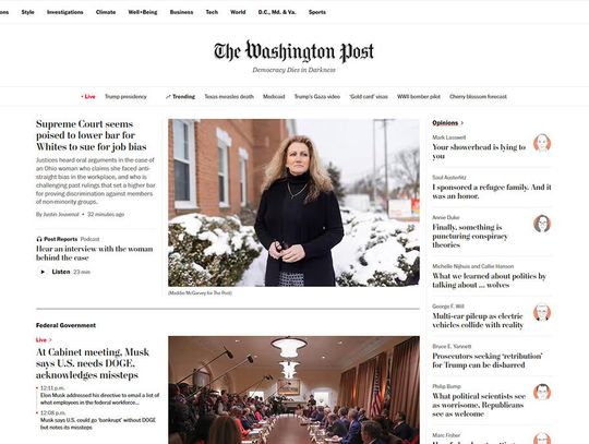 Bezos zapowiedział zmianę linii redakcyjnej "Washington Post" na jednoznacznie prorynkową