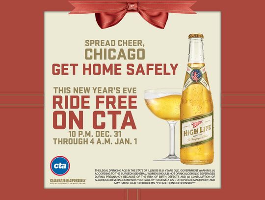 Bezpłatne przejazdy CTA, Pace i Metrą w sylwestrową noc