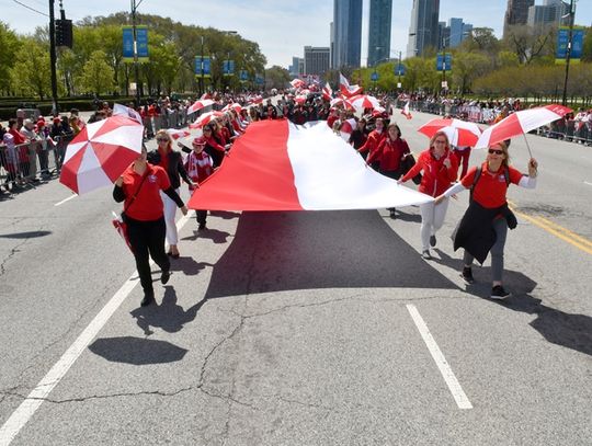 Biało-czerwona królowała w śródmieściu Chicago