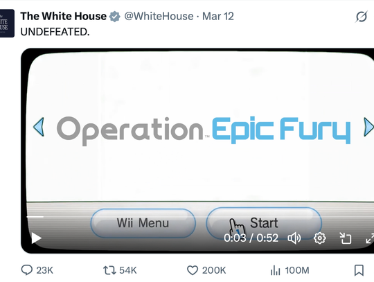 Biały Dom bezprawnie wykorzystał japońskie gry i komiksy w filmach propagandowych pokazujących naloty na Iran