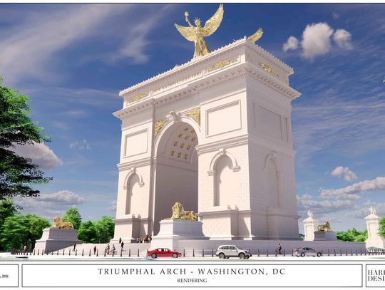 Biały Dom zaprezentował projekt nowego łuku triumfalnego