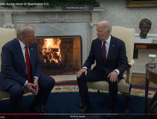 Biden powitał Trumpa w Białym Domu (WIDEO)