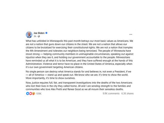 Biden: w naszym kraju nie ma miejsca na przemoc i terror