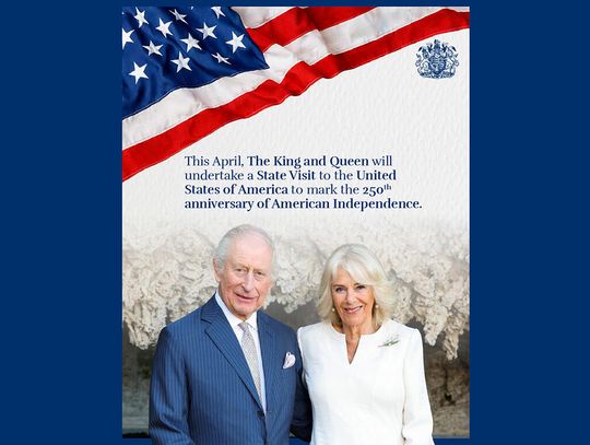 Brytyjski król Karol III wygłosi 28 kwietnia przemówienie do obu Izb Kongresu