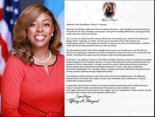 Była burmistrz Dolton wzywa do federalnej pomocy po strzelaninie, w której ranny został jej ojciec