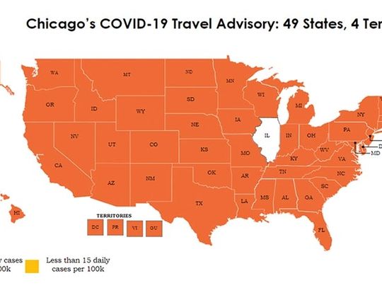 Cały kraj na chicagowskiej liście kwarantanny