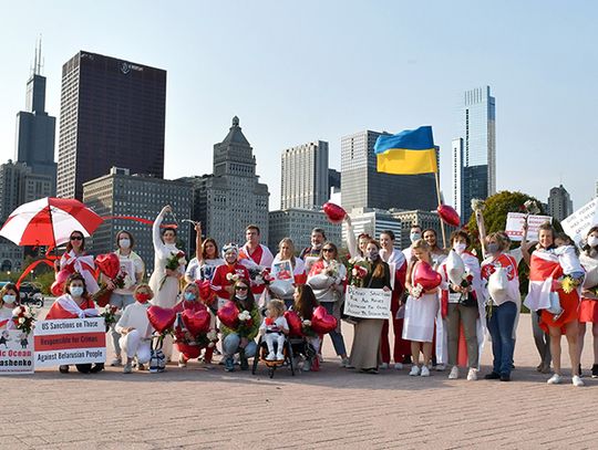 Chicagowianki solidarne z kobietami na Białorusi 