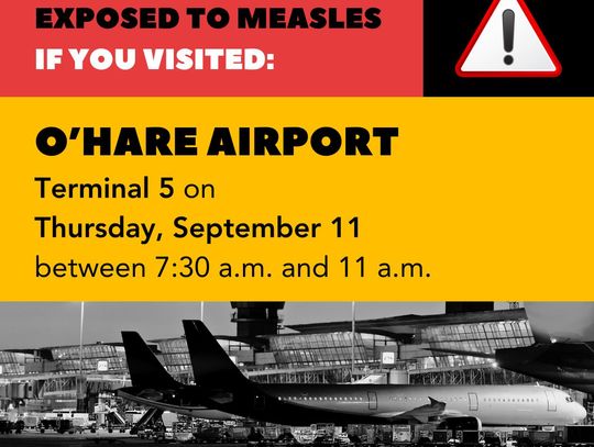 Chore na odrę dziecko przebywało na międzynarodowym terminalu na O’Hare