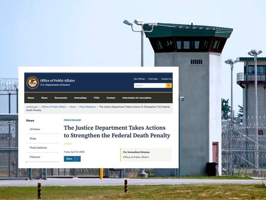 Departament Sprawiedliwości polecił przywrócenie kary śmierci m.in. przez rozstrzelanie