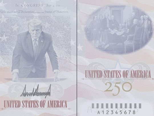 Departament Stanu: 250 tys. dodatkowych paszportów z Trumpem
