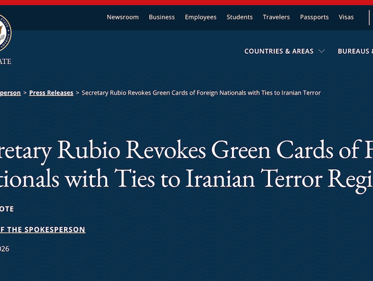 Departament Stanu o zatrzymaniu krewnej Sulejmaniego Departament Stanu o zatrzymaniu krewnej Sulejmaniego