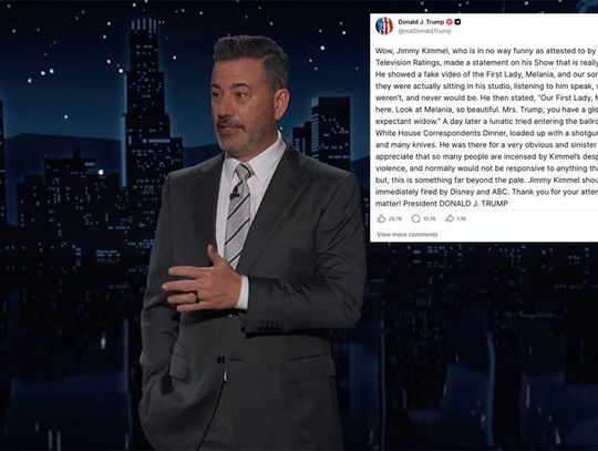 Donald Trump i jego żona chcą, by ABC zwolniła Jimmy'ego Kimmela za żart o śmierci prezydenta