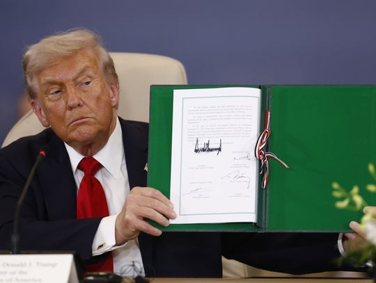 Egipt. Prezydent Trump i przywódcy Egiptu, Turcji i Kataru podpisali plan pokojowy dla Strefy Gazy