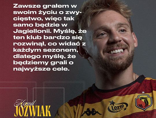 Ekstraklasa - Kamil Jóźwiak podpisał kontrakt z Jagiellonią