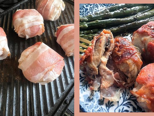 Faszerowane pieczarki bbq
