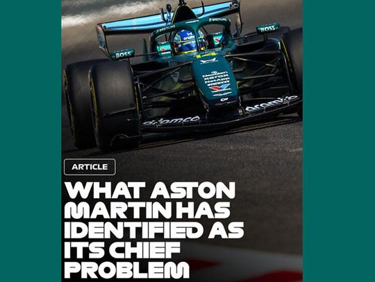 Formuła 1 - poważne problemy Aston Martina przed GP Australii