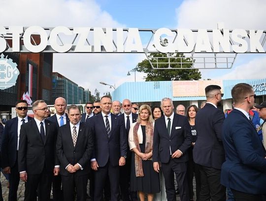 Gdańsk. Uroczystości upamiętniające 45. rocznicę podpisania Porozumień Sierpniowych