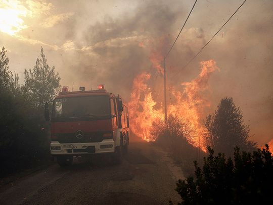 Grecja. Rośnie bilans ofiar pożarów w pobliżu Aten (ZDJĘCIA)