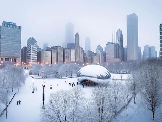 Historyczna listopadowa śnieżyca w Chicago (WIDEO)