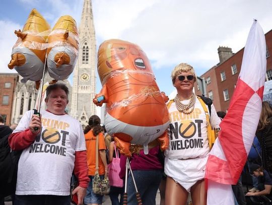 Irlandia. Protest przeciwko wizycie Donalda Trumpa