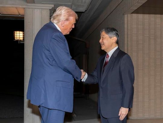 Japonia. Trump rozpoczął wizytę w Tokio od spotkania z cesarzem