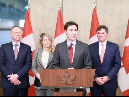 Kanada. Trudeau zapowiada cła odwetowe na towary amerykańskie