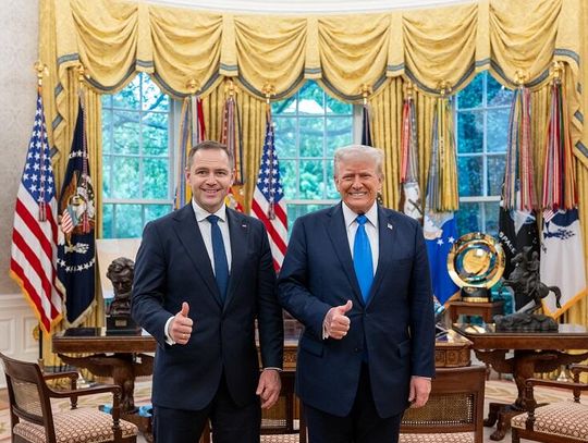 Karol Nawrocki spotkał się z prezydentem Trumpem