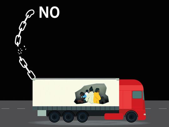 Kierowcy ciężarówek kontra handel ludźmi Kierowcy ciężarówek kontra handel ludźmi