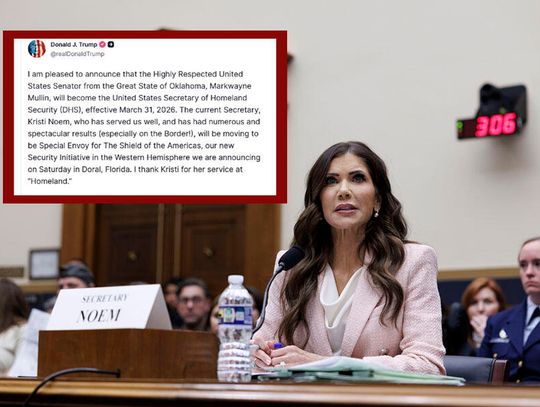 Kristi Noem traci stanowisko sekretarz DHS