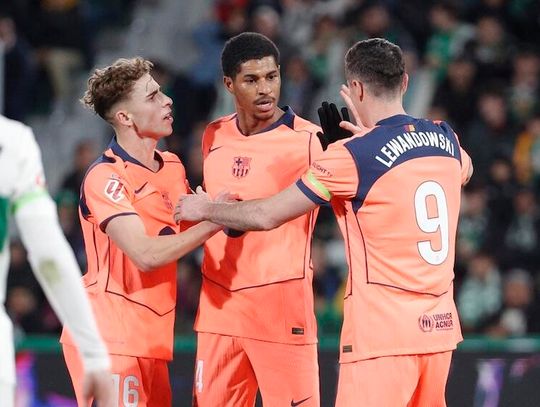 Liga hiszpańska - 18. wygrana Barcelony, Lewandowski grał ostatnie pół godziny