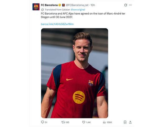 Liga hiszpańska - Szczęsnemu ubył konkurent: ter Stegen wypożyczony do Ajaksu