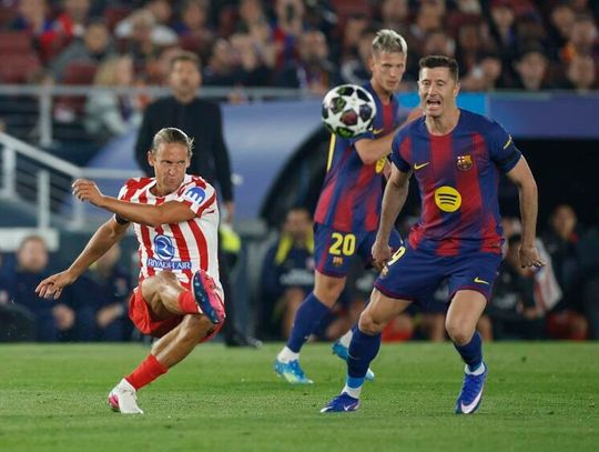 Liga Mistrzów - Barcelona z Lewandowskim przegrała z Atletico