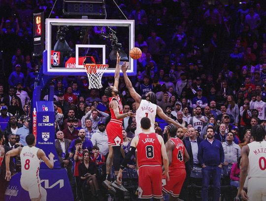 Liga NBA - Bulls po dwóch dogrywkach przerwali serię zwycięstw Sixers