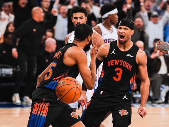 Liga NBA - drugie zwycięstwo Knicks nad 76ers, Sochan bez punktów