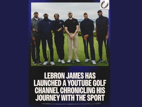 Liga NBA - LeBron James uruchomił w internecie projekt golfowy