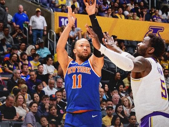 Liga NBA - porażka Knicks z Lakers, Sochan na ławce