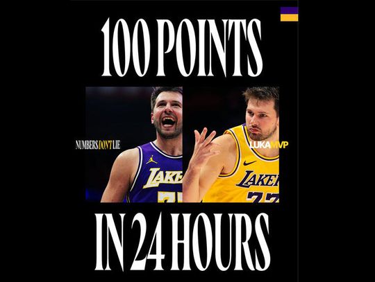 Liga NBA - show Doncicia, James wyrównał rekord Parisha