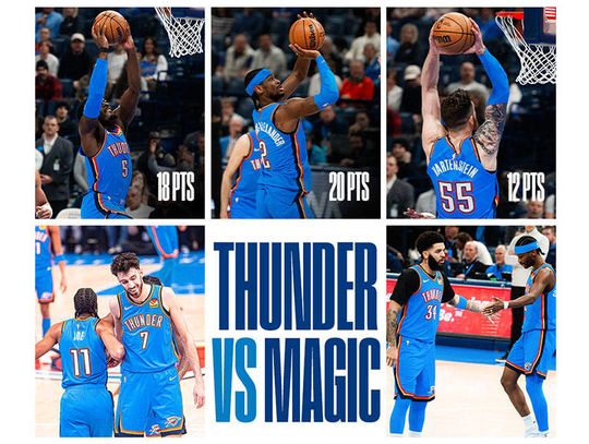 Liga NBA - Thunder pierwszym zespołem w sezonie z 40. zwycięstwami