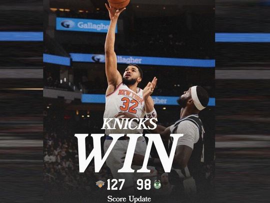 Liga NBA - wygrana Knicks, dwa punkty Sochana