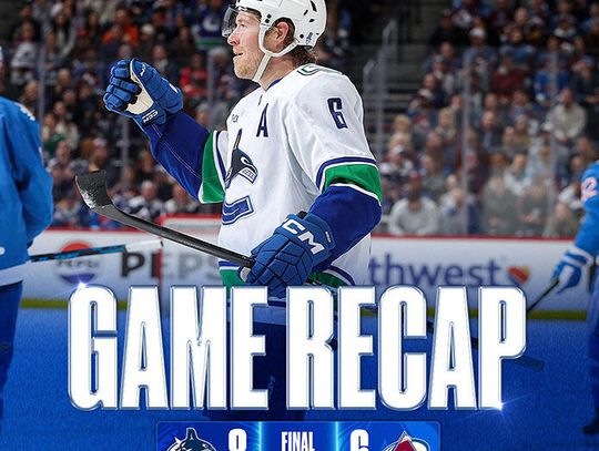 Liga NHL - Canucks roztrwonili przewagę, ale i tak pokonali Avalanche