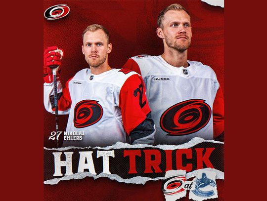 Liga NHL - hat-trick Ehlersa dał wygraną Hurricanes