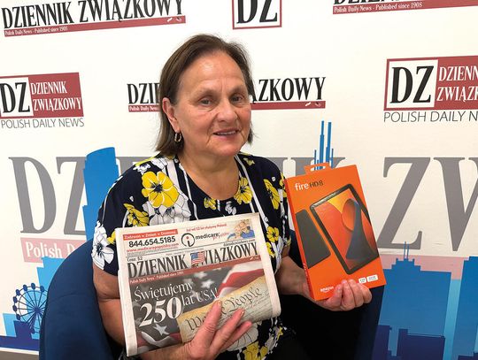 Maria Cisoń, miłośniczka sudoku, odebrała tablet w redakcyjnym konkursie
